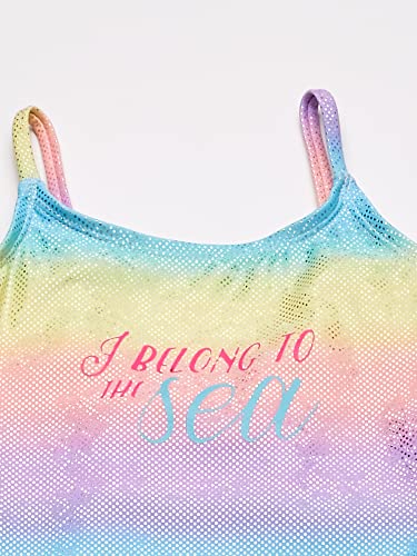 Kiko & Max Girls' One Piece Swimsuit Bathing Suit, Rainbow, 52