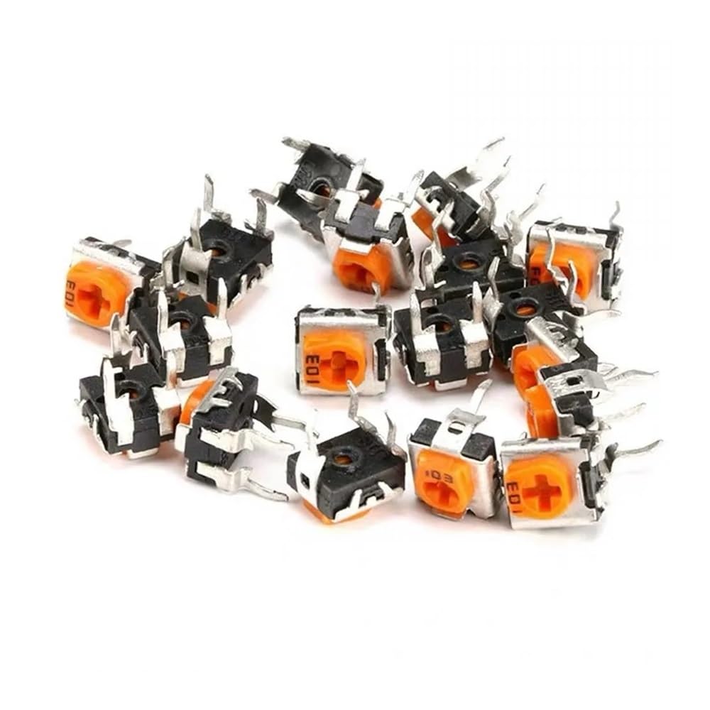 500pcs WH06-2C Adjustable Resistor100 200 500 1K 2K 5K 10K 20K 50K 100K 200K 500K 1M ohm Trimmer Potentiometer variable RM065-V5 CZAOINCU(5K Ohm)