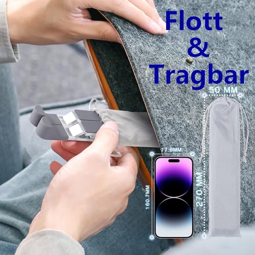 POWERSUP Aluminiumlegierung Laptop Ständer Faltbarer Notebook Ständer Höhenverstellbarer Laptopständer Belüftet Kühlung Laptop Halterung für MacBook Pro/Air, HP, Sony, Dell,alle 10-16 ” Laptops – Bild 7