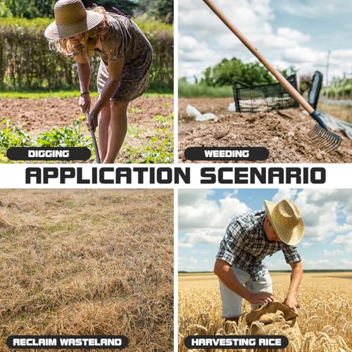 Image of DOITOOL Hand Hoe Head Hoe Garden Tool Heavy Duty Agriculture Farming Head Round Eye Hoes Remove Grass Planting Digging Gardening Tool Weeding Hoe Head for Agriculture
