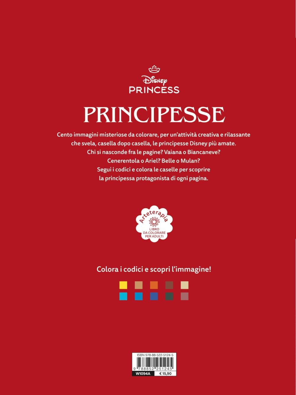 Disney Princess Colori misteriosi Libro da colorare per adulti Ediz. illustrata