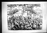  Una Stampa Antica dei Volontari 1873 del Repubblicano della Tassa della Baionetta della Spagna della Guerra Civile È…