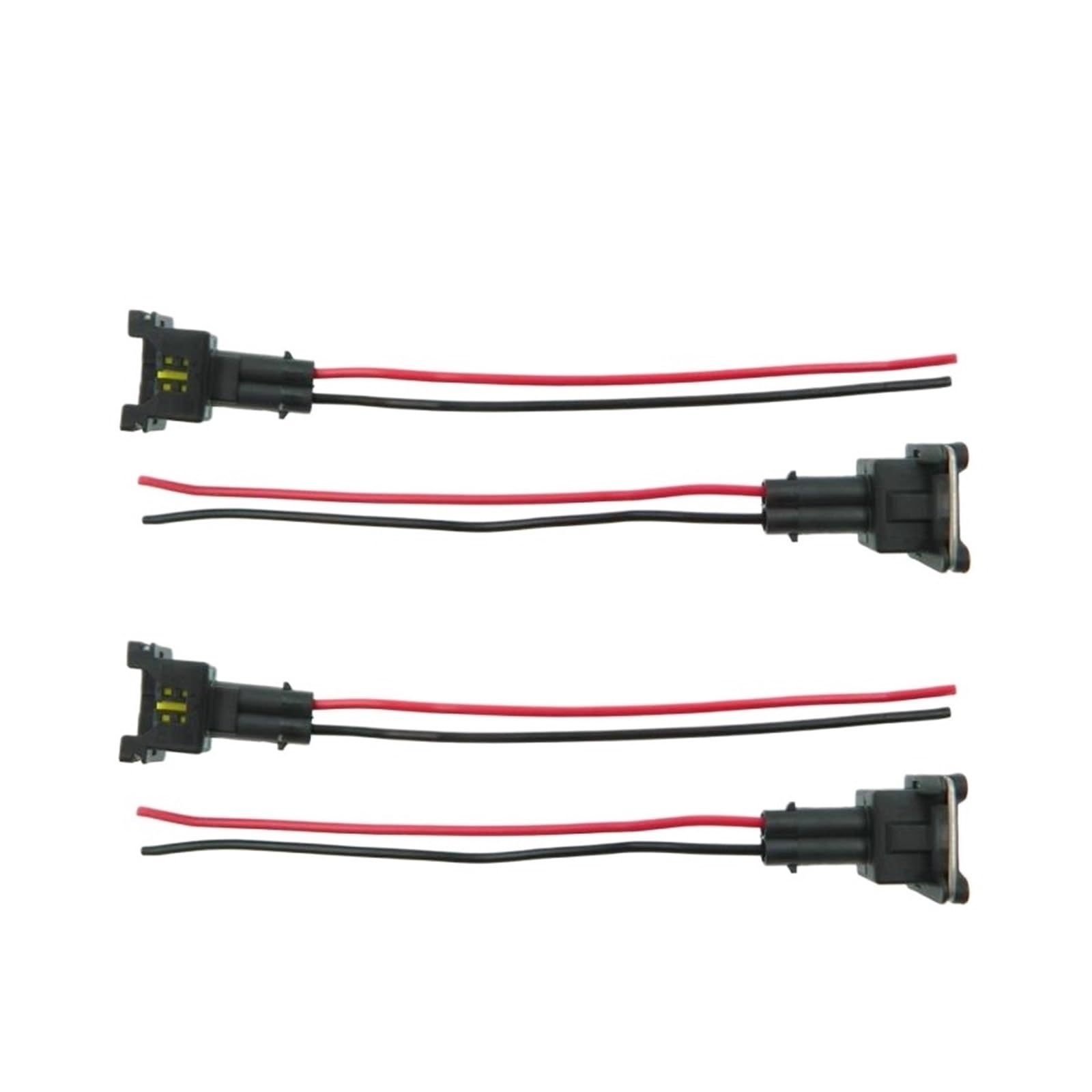 Laiyonggr 4Pcss Set Ev1 Fuel Injector Plugs Connector For Bosch440cc 650Cc 850Cc 1000Cc Fuel Injector With Pin And Wire Fuel Injector Connector Harness(4Pcss)