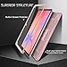 Fintie Shockproof Case for Samsung Galaxy Tab S10 Lite/ S10 FE/ S9 FE 5G 10.9 Inch/Tab S9 11 Inch, Tuatara Rugged Unibody Hybrid Bumper Kickstand Cover Built-in Screen Protector, Rose Gold