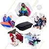 2 Person Ice Fishing Sled Shelters Cover, Ice Fishing Sled Travel Cover, Winter Protective Accessories for Outdoor Activities Winter Camping Hunting