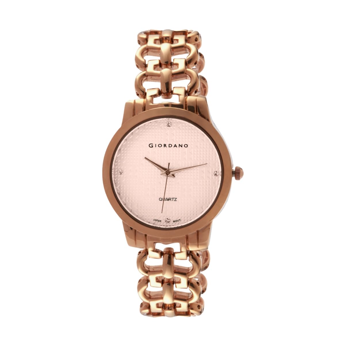 Giordano Fashionista Collection Analog Bracelet Wrist Watch for Women with Color Variant | Water Resistant Classy Dial with Bracelet Strap - C2204 (Dial : Rose Gold Strap: Rose Gold) (B0D81KTFY5) Amazon Price History, Amazon Price Tracker