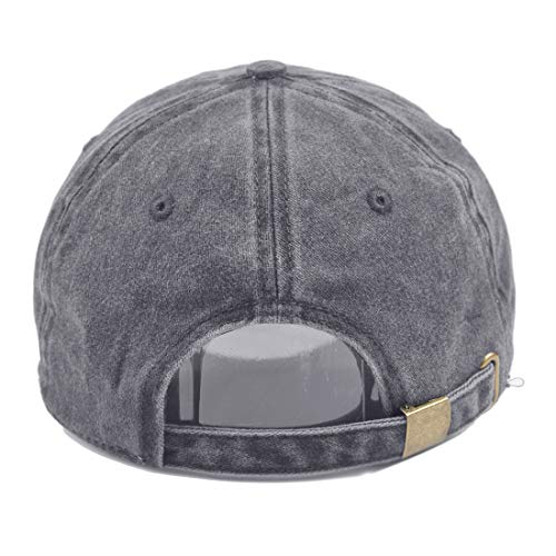 Image of HH HOFNEN Baseball Cap Washed Cotton Unstructured Vintage Hat for Men Women | Unisex Sports Ball Caps Sun Protection Adjustable Outdoor Curved-Brim Dad Hat Classic Plain Cap
