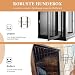 HOLTICO Hundebox Möbel mit Kissen, Möbelstil Hundebox mit Klappdeckel, Indoor Hundezwinger, Hundekäfige für große Hunde,Hundehaus, (Mittelgröße Schwarz)