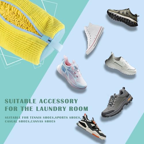 Shoe Washing Machine Bag, Sneaker Cleaning Laundry Shoe Bag for Washer Dryer 2PCS2