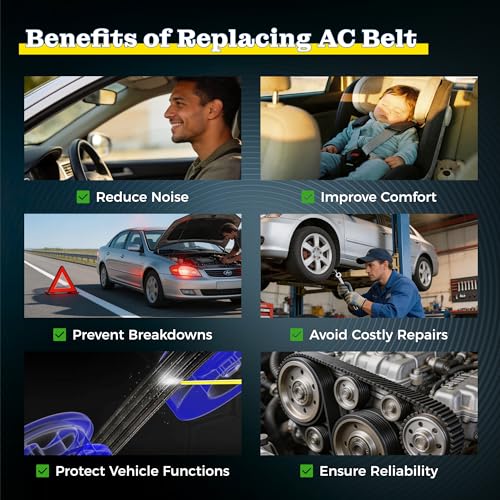 Image of AC Belt 12576447 for 1999-2008 Chevy Silverado /Tahoe /Suburban