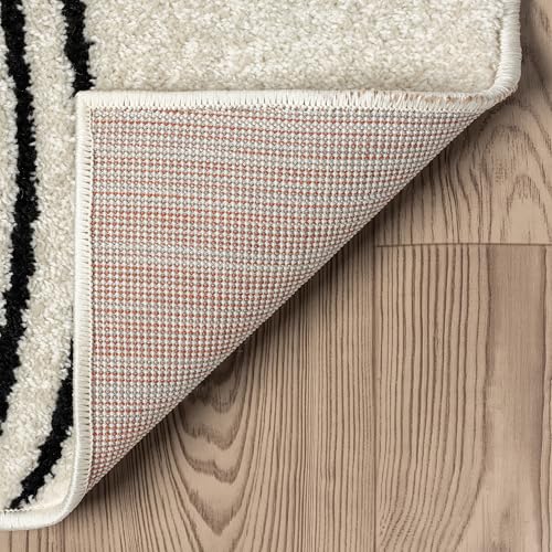 Tapete Abani crema y negro 7'9" x 10'2" moderno miniatura 5