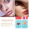 Rednow 20pcs Tattoo Lipstick Cotton Swab, Durable Waterproof Non-Stick Tattoo Lipstick, Portable Lip Tint (Four colors mixed)