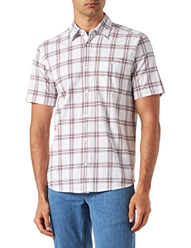 s.Oliver Herren Hemd Kurzarm, Brown, M