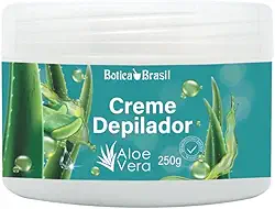 Creme Corporal Depilatório Depilador para Corpo Pernas Axilas Virilhas Com Aloe Vera - 250g Lucys.