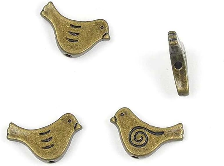 Fashion Jewelry Making Charms Findings Arts Crafts Beading Antique Bronze Tone 13050 Bird Loose Beads