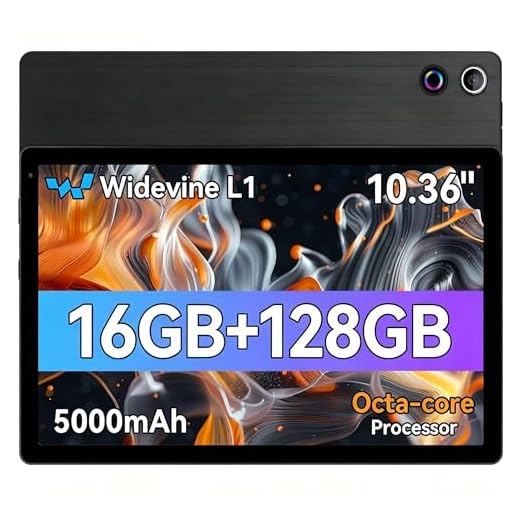 Freeski Tablet 11 Zoll (2024), Android 14 Tablet PC Octa-Core, 5G WiFi, Bluetooth 5.0, 10GB RAM 128GB ROM 1TB TF, 1280x800 IPS, 6800mAh, 5MP+8MP, Widevine L1 (Schwarz, 11 inch)