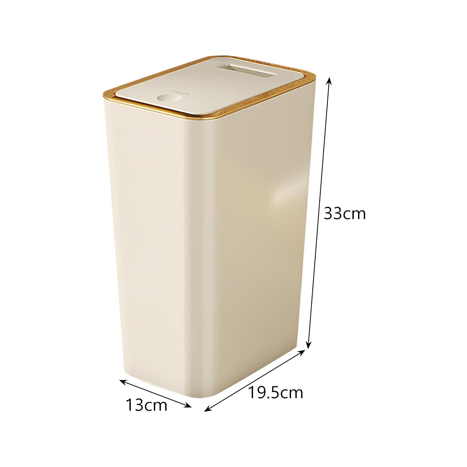 CLUB BOLLYWOOD® Slim Gare Can Bathroom Trash Can with Lid for Toilet Living Room Entryway 10L|Home & Garden | Household Supplies & Cleaning | Trash Cans & Wastebaskets|1 Trash Can 1