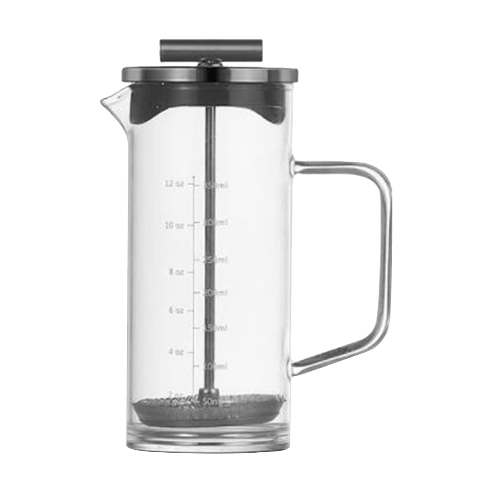Borosilicate Glass Coffee Press Thickened Coffee Maker Coffee Maker with High Density Stainless Steel Filter for Home Kitchen
