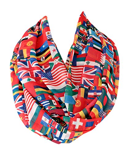 Etwoa World Flags Infinity Circle Loop Scarf2