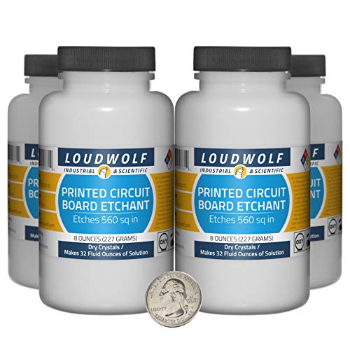 PCB Etchant / 2 Pounds / 4 Bottles / 99% Pure ACS Reagent Grade/Dry Crystals