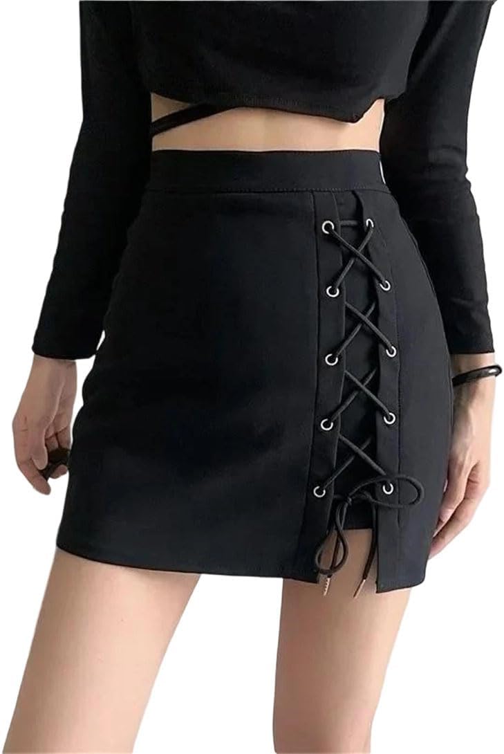 Women’S High Waisted A Line Mini Skirt Stretchy Casual Daily Wear Everyday Summer Skirt