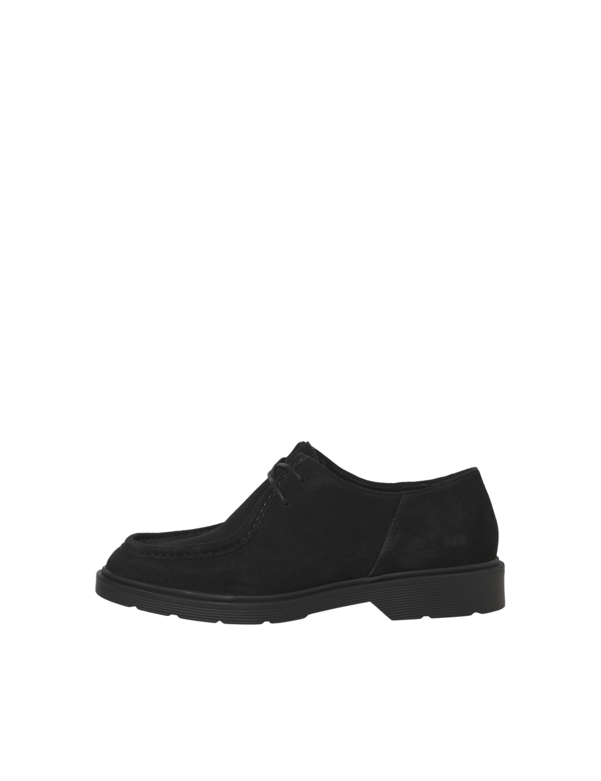 JACK & JONES Men's Jfwaustin Suede Moc Ln, Black, 8 UK
