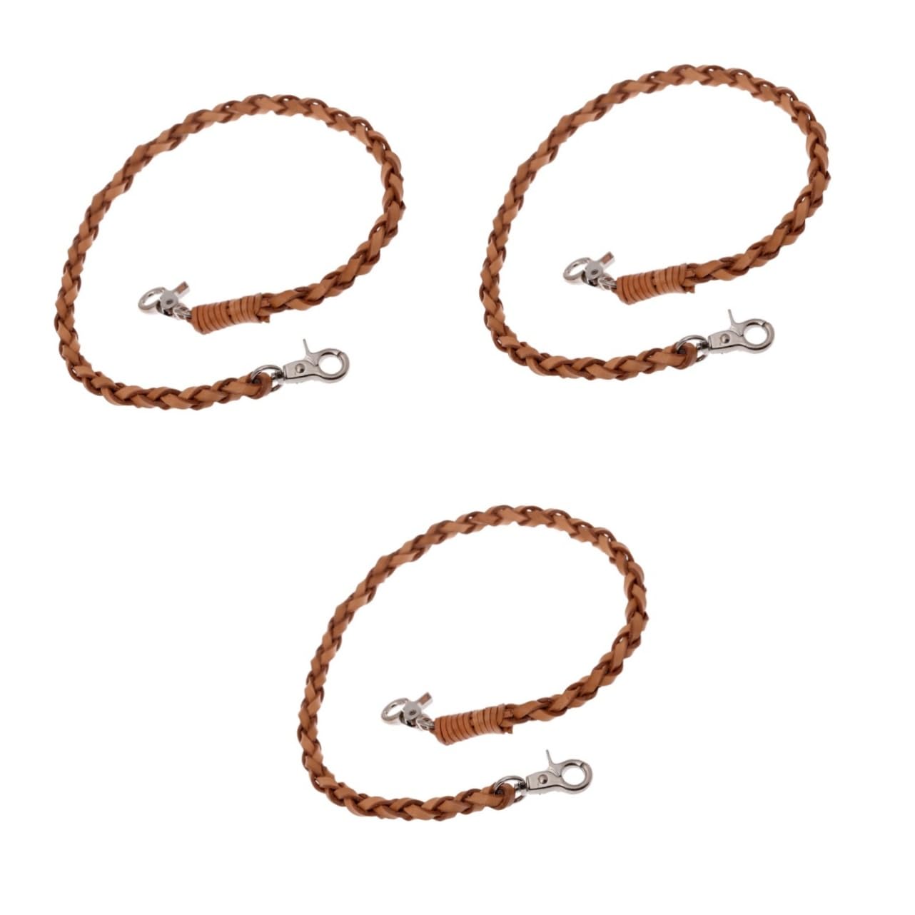 BESPORTBLE 3pcs Pants Chain Accessory Vintage Woven Trouser Chain for Men for Jeans Handbags and More