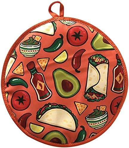 HIC Kitchen Insulated Tortilla Warming Pouch in Bright Red
