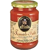 Tomate Frito Gourmet Mata I Sabor auténtico y natural I Sin conservantes ni Espesantes I Con aceite de oliva y la mejor selección de tomates maduros I Tarro de 370 g