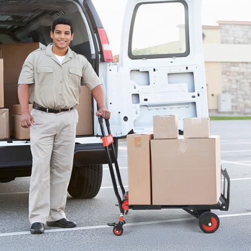 Carretilla plegable 3 en 1 con capacidad 331 lbs miniatura 6