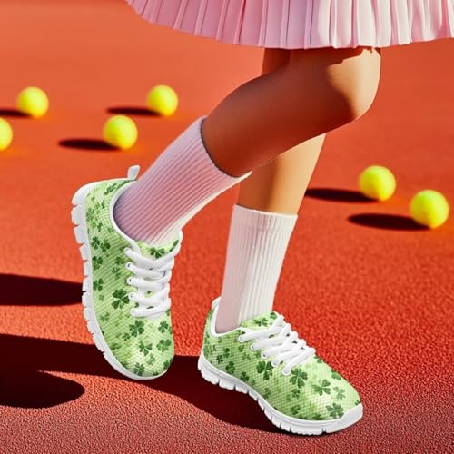 Girls Running Tennis Shoes Kids Lace-up Shoes Non-Slip Breathable Sport Athletic Sneakers for Little Kids Big Kids3