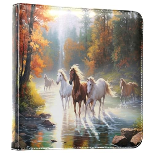 Álbum de Fotos Scrapbook FLildon de PU Leather 3 Anillos, 40 Páginas, Tamaño 11.8x11.2 pulgadas miniatura 1