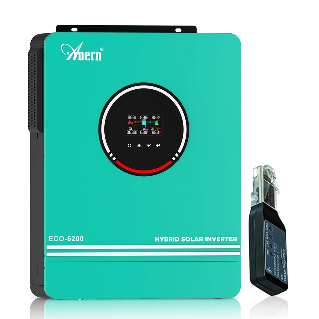อินเวอร์เตอร์โซลาร์ไฮบริด Anern 6.2KW ด้านหน้า view