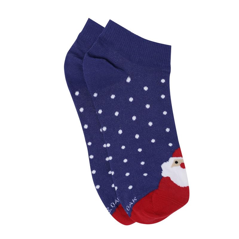 Image of Mint & Oak Low Cut Ankle Women Socks, Christmas Gift Quirky Socks For Friends, Cute Funky Socks, Christmas Secret Santa Gifts For Women