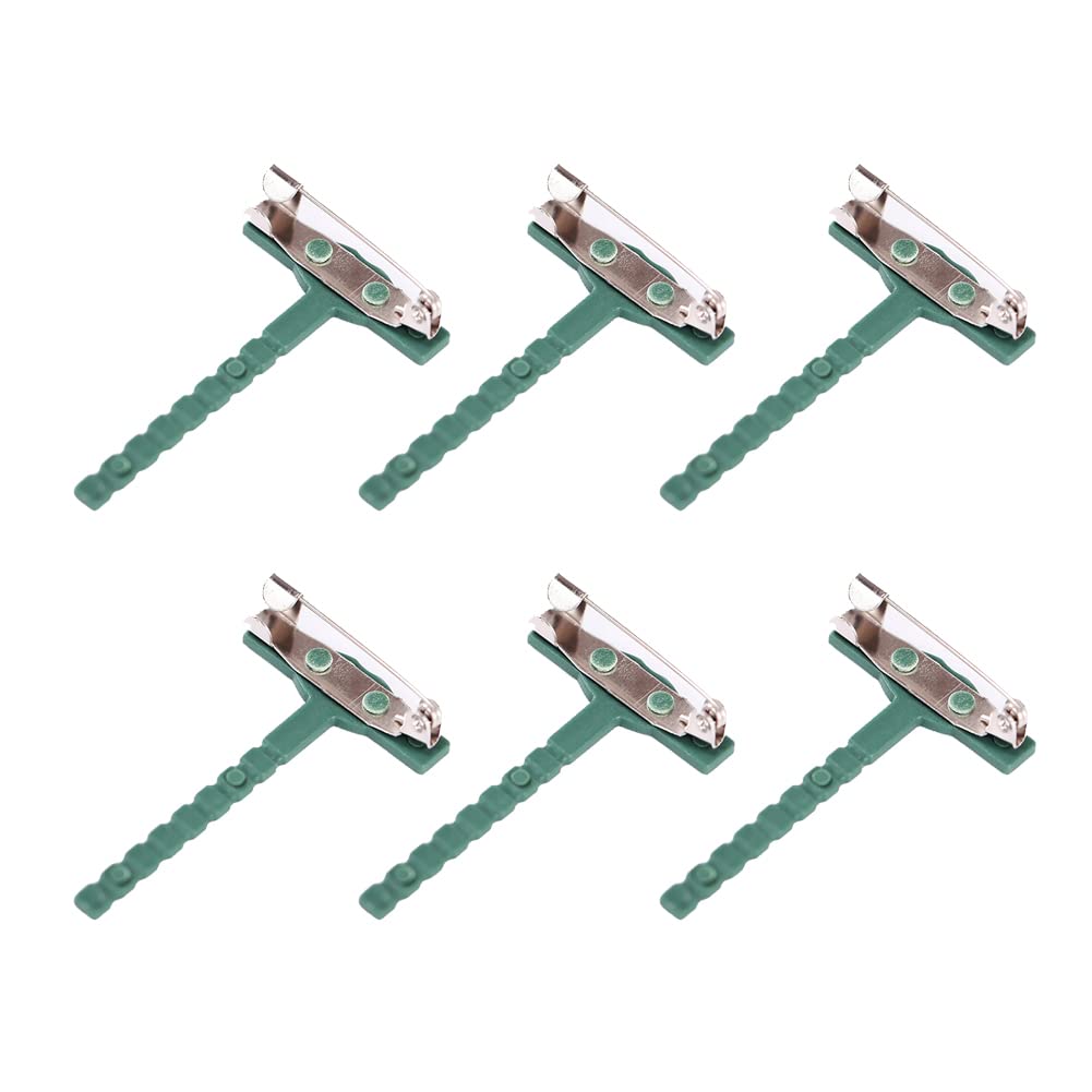 Hugede Green 100 Pcs Plastic & Metal Modern Safety Pins For Diy Corsage & Boutonniere
