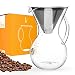 Pour Over Coffee Maker With Handle - Borosilicate Glass Manual Hand Pour-over Coffeemakers, Durable, Scratch Resistant, And Portable (27 oz - 5 Cup)
