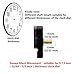 TIKROUND 12888 Quartz DIY Wall Clock Movement Mechanism Repair Parts Replacement Kit Sweep Silent Movement,13mm (1/2 Inch) Maximum Dial Thickness, 23mm (29/32 Inch) Total Shaft Length.(Black Hand)