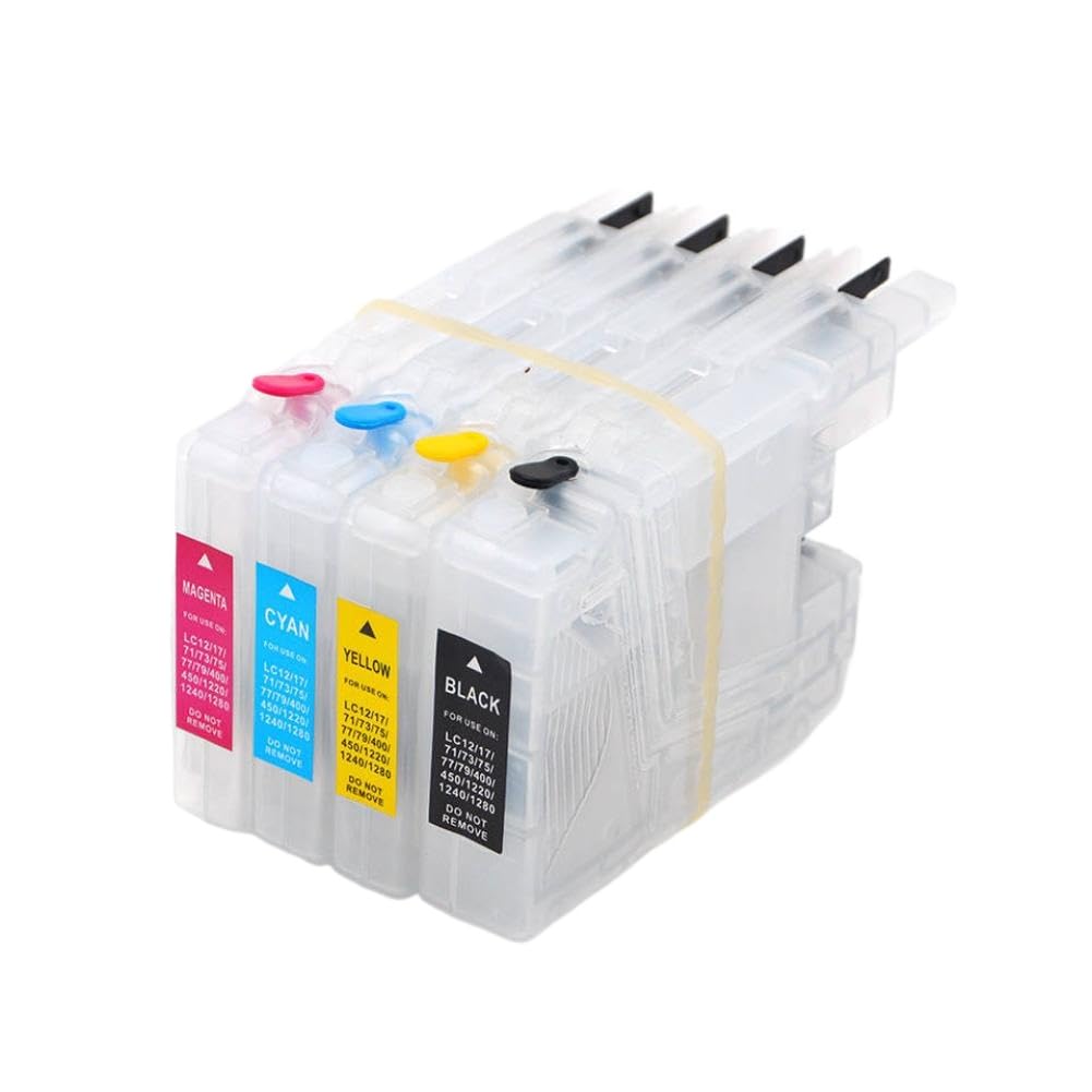 Cartuccia d'inchiostro di ricarica LC75 confezione da 4 compatibile con i materiali di consumo della stampante MFC-J280W MFC-J425W MFC-J430W MFC-J435W MFC-J5910 MFC-J625 MFC-J6510 MFC-J6710 MFC-J6910
