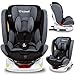 KIDWELL ORBIT Autositz 360° drehbar Kindersitz 0-36 kg mit Isofix | 0-11 Jahren | Gruppe 0/0+ / 1/2/3 | mit 5-Punkt-Gurtsystem | verstellbare Kopfstütze | stabil & sicher | Grau
