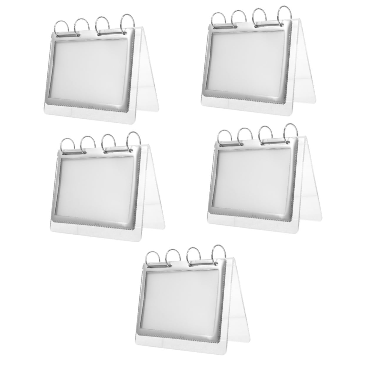 Operitacx 5piezas Soporte De Exhibición De Menú Acrílico Transparente Para Mesa Soporte De Para Restaurantes y Estante De Menú Vertical