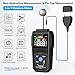 Moisture Meter - TEMIRUP Pin & Pinless Wood Moisture Tester with Color LCD and Acoustic Alarm, Digital Moisture Reader Detects 20-40 mm for Walls, Wood, Masonry, Concrete and Other Building Materials