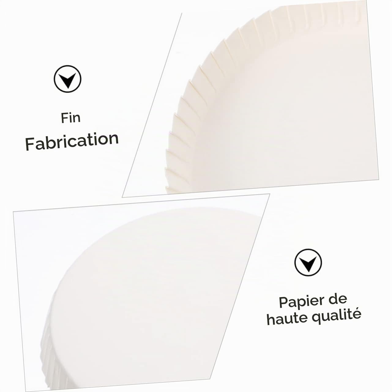 Cabilock 100 Pièces Couvercle de gobelet en papier jetable Accessoires pour boissons en buvant chaudes couvre-gobelets couvercles de gobelets en papier blanche