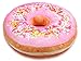 Alsino Donut Kissen Doughnut Dekokissen Sitzkissen Kuschelkissen Donutkissen groß, Variante wählen:Ki-d10 Streusel pink