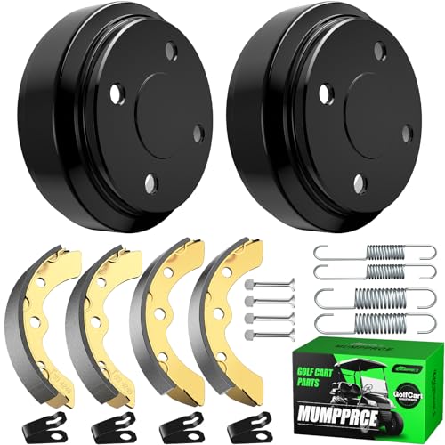 MUMPPRCE Club Car Brake Repair Kits for DS 1995-UP&Precedent 2004-UP Golf Cart Brake Drum Kit Club Car Brake Drum/Hubs&Brake Shoes/Pads&Brake Spring Kit OEM# 101823201 101816301 101791101