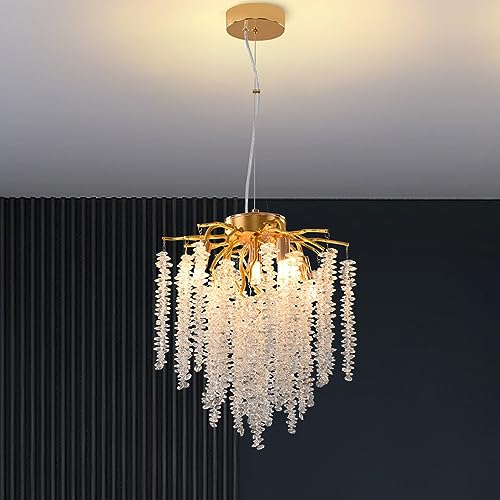 Installazione umanizzata: 220 V, diametro 110 cm, altezza regolabile da 50 cm a 200 cm. Il telaio del lampadario è realizzato in lega di alluminio. Il montaggio è stato completato. È necessario appendere il cristallo solo sul ramo dell'albero, quindi regolare delicatamente ogni ramo per ottenere l'effetto desiderato, compatibile con soffitto inclinato o inclinato.