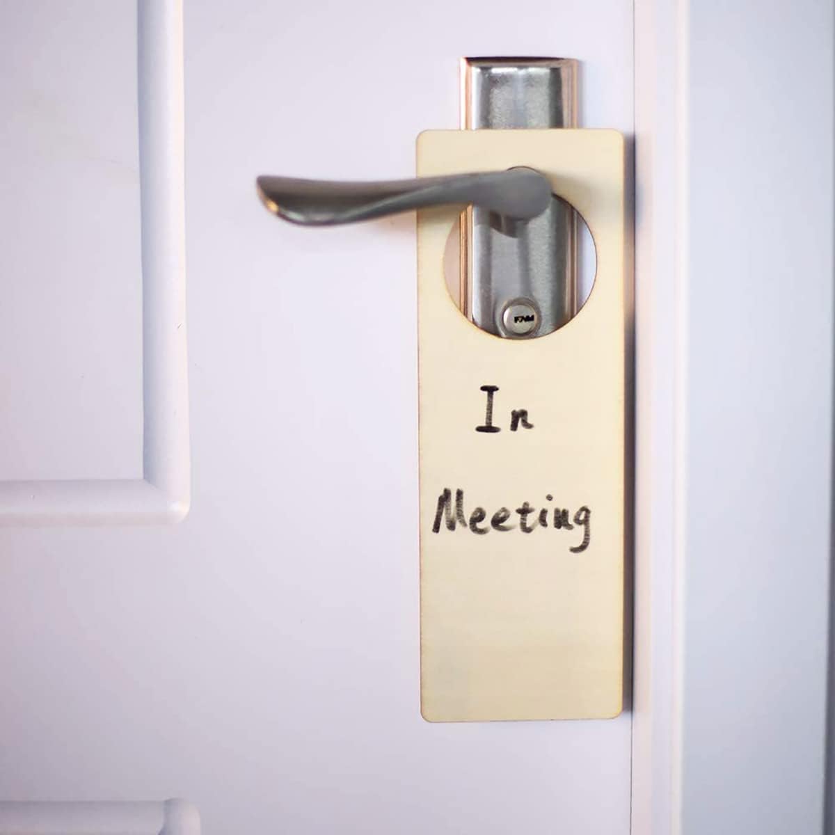 16 Pieces Wooden Door Hangers Unfinished Knob Hanger Blanks Tags Sign Wood Hanging Decor for Home Hotel Office Decoration, 9.5 x 3.2 Inch - Image 5