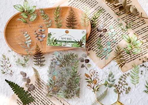 image for Knaid Botanical Stickers Set (320 Pieces) Pressed Flower Resin Decals 