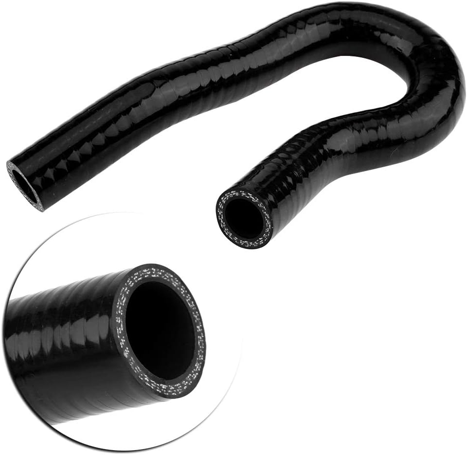 Silicone Auto Radiator Hose Kit, Coolant Pipe Car Radiator Hoses for Civic D15 D16 SOHC EG/EK 1992-2000(9pcs,Black)