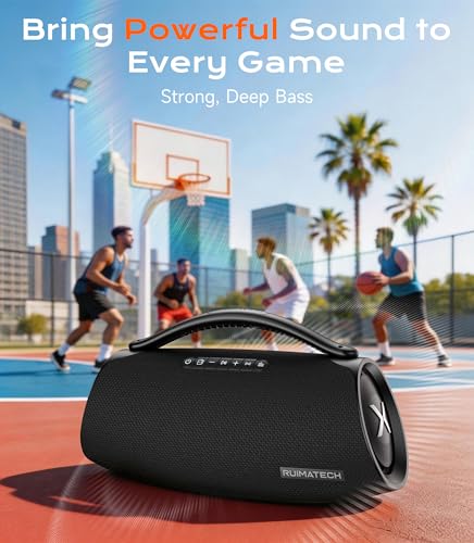 Image of 300W Peak Bluetooth Boombox Speaker, Big Powerful Sound with 80W Deep Bass, 3-Way Audio System, TWS, IPX6 Waterproof for Outdoor Party & Home Entertainment