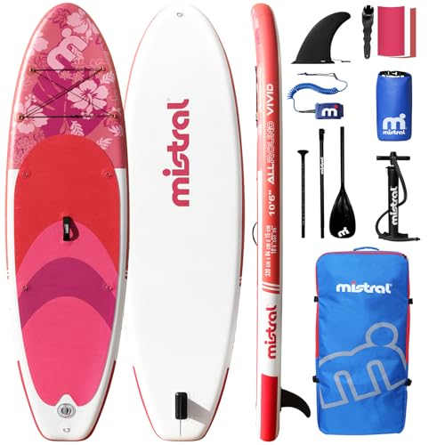 Mistral Inflatable Stand Up Paddle Board, 10'6''x33''x 6